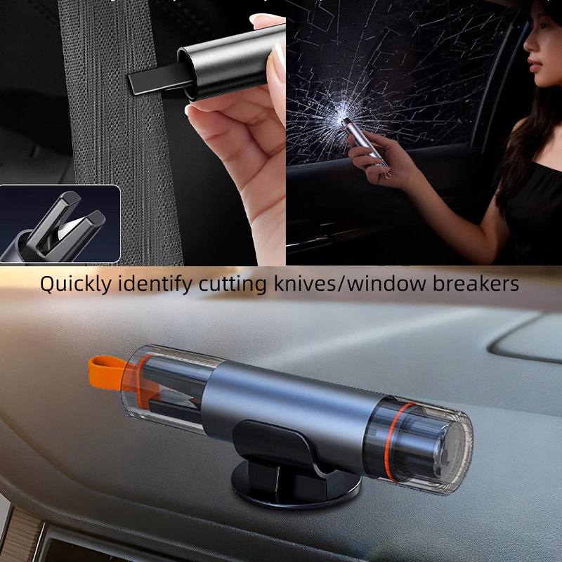 Rescue Rope Throw - 2-in-1 Car Safety Hammer Emergency Window