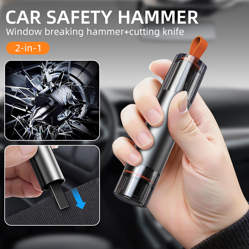 2-in-1 Car Safety Hammer Emerg - Rescue Rope Throw 评论和价格