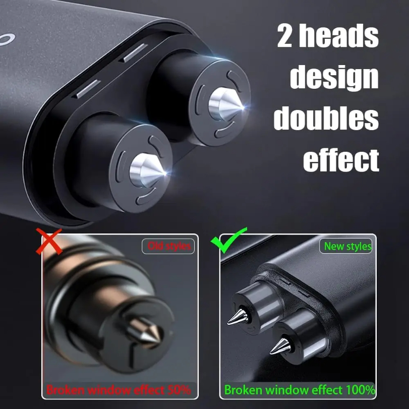 2 in 1 Car Window Breaker Car  - Rescue Rope Throw 评论和价格